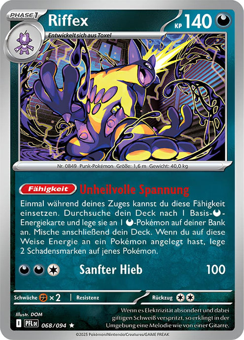 Riffex 068/094 Rare HOLO FOIL - Fatale Flammen Deutsch