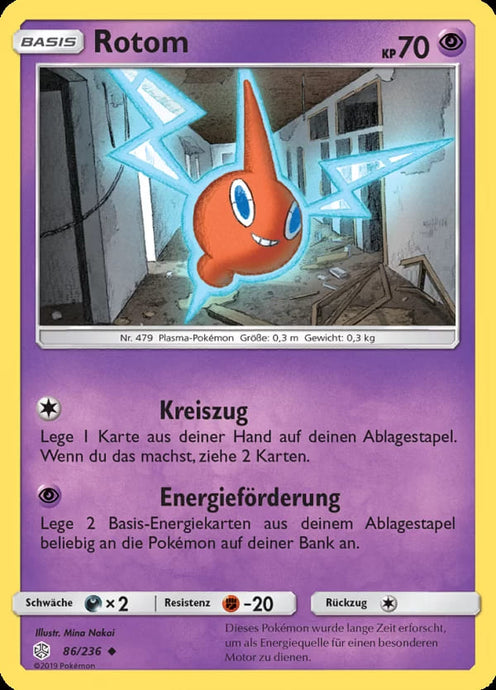 Rotom 86/236 Uncommon - Welten im Wandel Deutsch