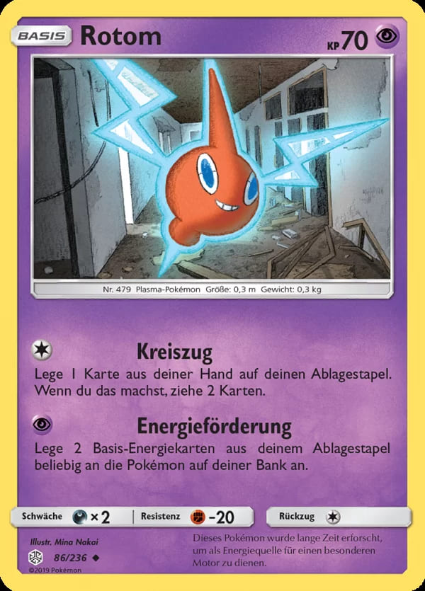 Rotom 86/236 Uncommon - Welten im Wandel Deutsch