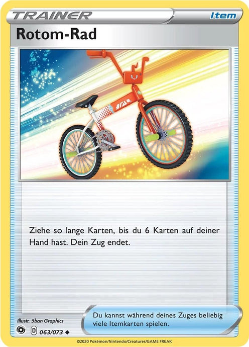 Rotom-Rad 063/073 Uncommon Reverse Holo - Weg des Champs Deutsch