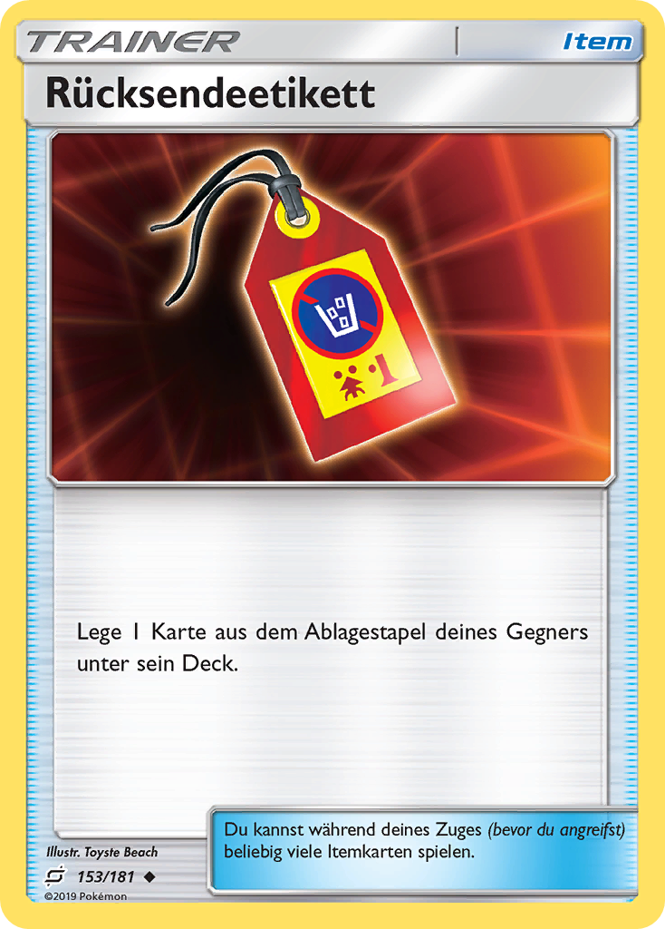 Rücksendeetikett 153/181 Uncommon - Teams sind Trumpf Deutsch