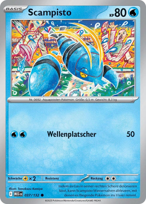 Scampisto 037/132 Common REVERSE HOLO FOIL - Mega-Entwicklung Deutsch
