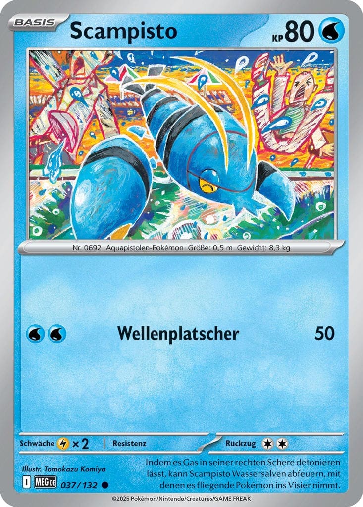 Scampisto 037/132 Common REVERSE HOLO FOIL - Mega-Entwicklung Deutsch