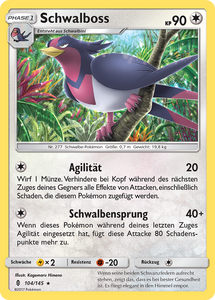 Schwalboss 104/145 Rare - Stunde der Wächter Deutsch