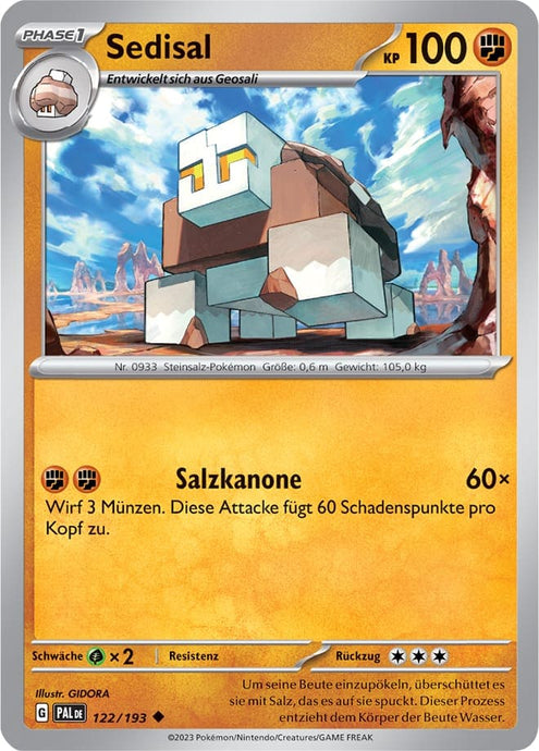 Sedisal 122/193 Uncommon - Entwicklungen in Paldea Deutsch