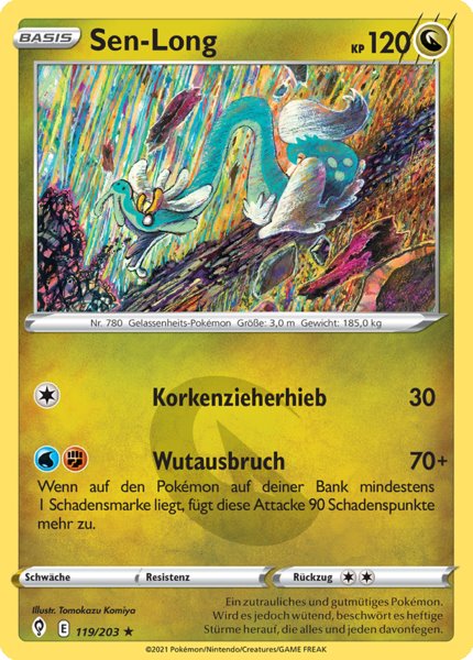 Sen-Long 119/203 Rare - Drachenwandel Deutsch