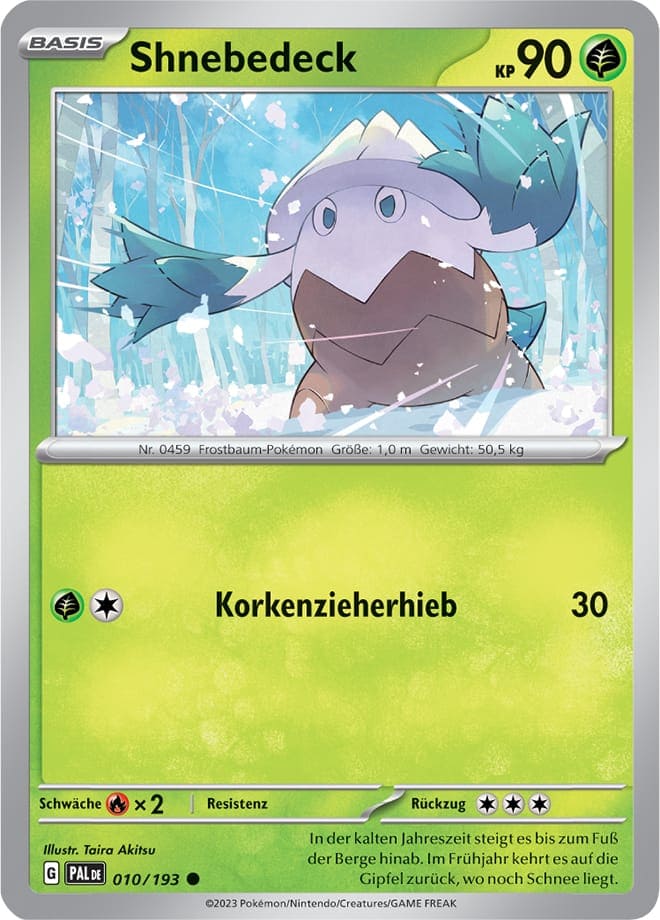 Shnebedeck 010/193 Common REVERSE HOLO - Entwicklungen in Paldea Deutsch