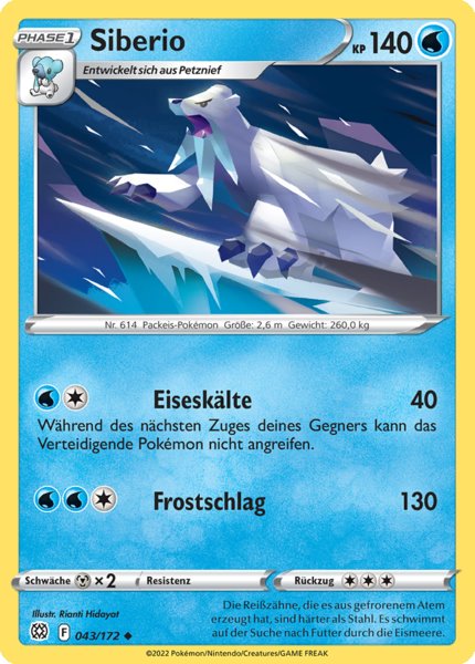 Siberio 043/172 Uncommon - Strahlende Sterne Deutsch