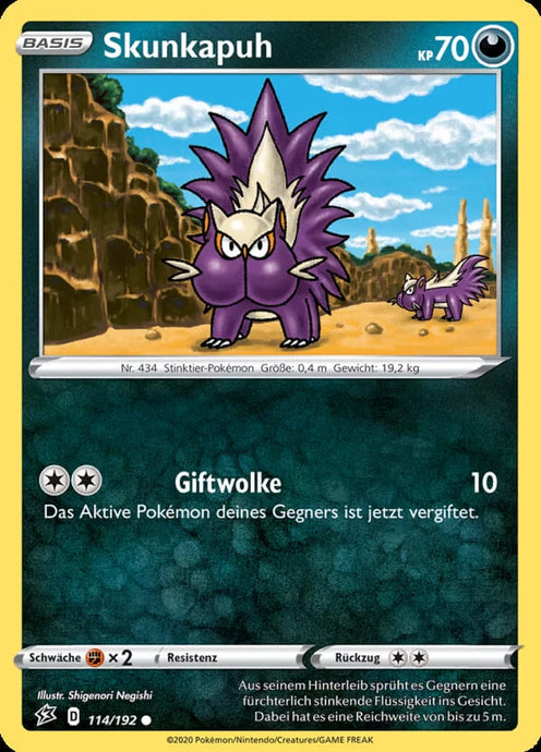 Skunkapuh 114/192 Common REVERSE HOLO - Clash der Rebellen Deutsch