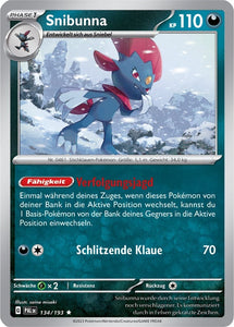 Snibunna 134/193 Rare HOLO -  Entwicklungen in Paldea Deutsch