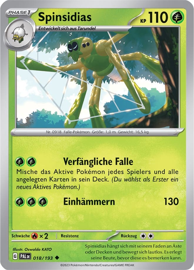 Spinsidias 018/193 Uncommon - Entwicklungen in Paldea Deutsch