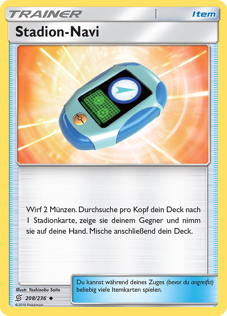 Stadion-Navi 208/236 Uncommon REVERSE Holo - Bund der Gleichgesinnten Deutsch
