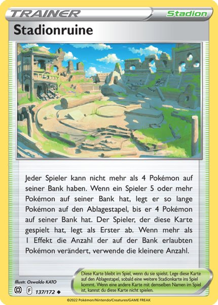 Stadionruine 137/172 Uncommon - Strahlende Sterne Deutsch