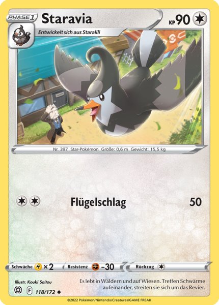 Staravia 118/172 Uncommon - Strahlende Sterne Deutsch