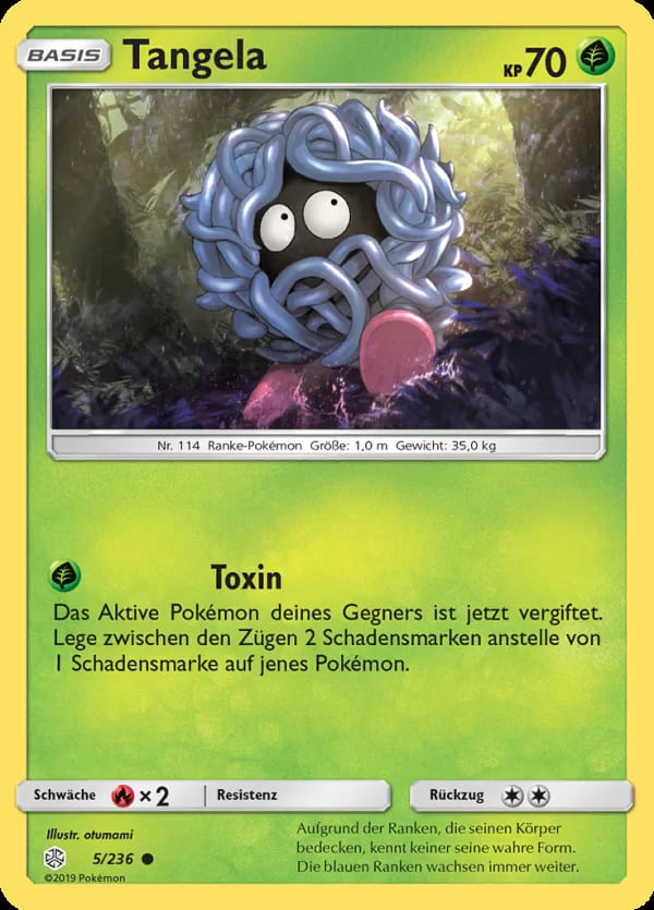 Tangela 5/236 Common - Welten im Wandel Deutsch