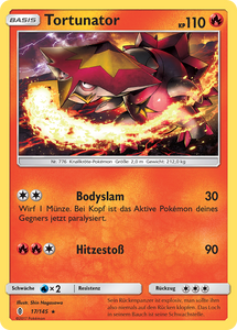 Tortunator 17/145 Rare REVERSE HOLO - Stunde der Wächter Deutsch