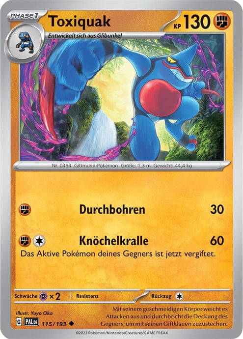Toxiquak 115/193 Uncommon - Entwicklungen in Paldea Deutsch