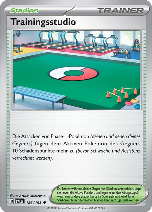 Trainingsstudio 186/193 Uncommon Reverse Holo - Entwicklungen in Paldea Deutsch