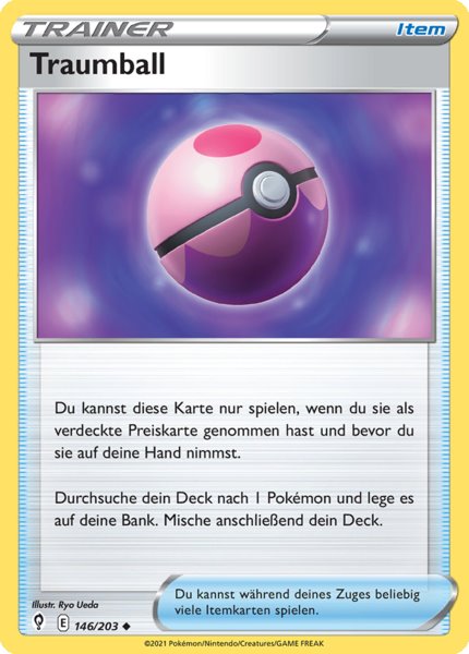 Traumball 146/203 Uncommon REVERSE HOLO - Drachenwandel Deutsch