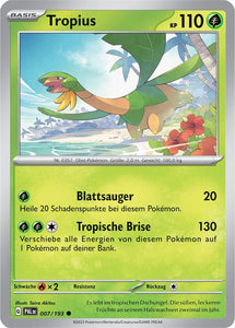 Tropius 007/193 Common REVERSE HOLO - Entwicklungen in Paldea Deutsch
