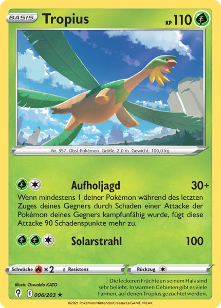 Tropius 006/203 Rare - Drachenwandel Deutsch
