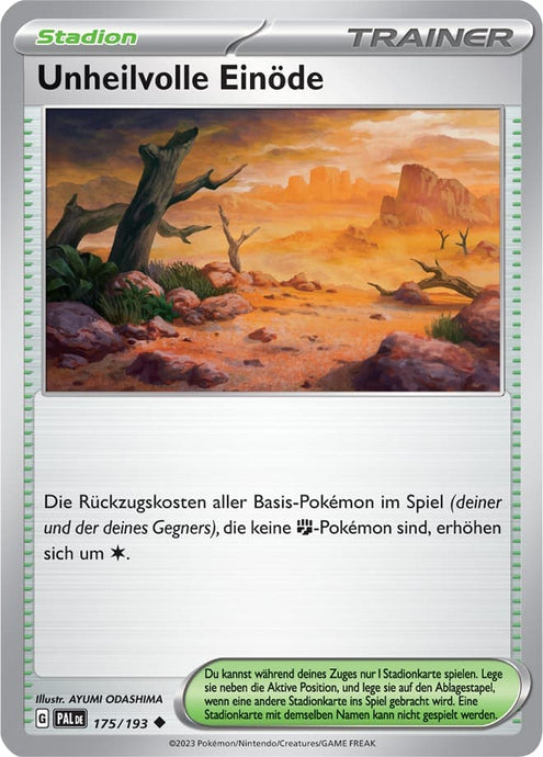 Unheilvolle Einöde 175/193 Uncommon - Entwicklungen in Paldea Deutsch