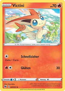 Victini 007/073 Uncommon Reverse Holo - Weg des Champs Deutsch