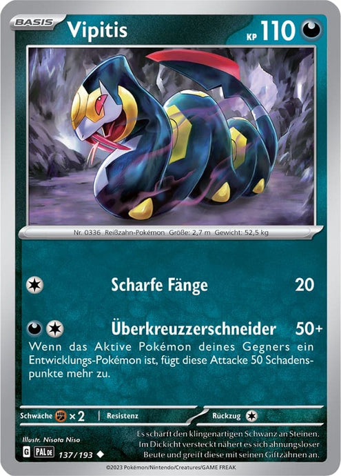 Vipitis 137/193 Uncommon - Entwicklungen in Paldea Deutsch