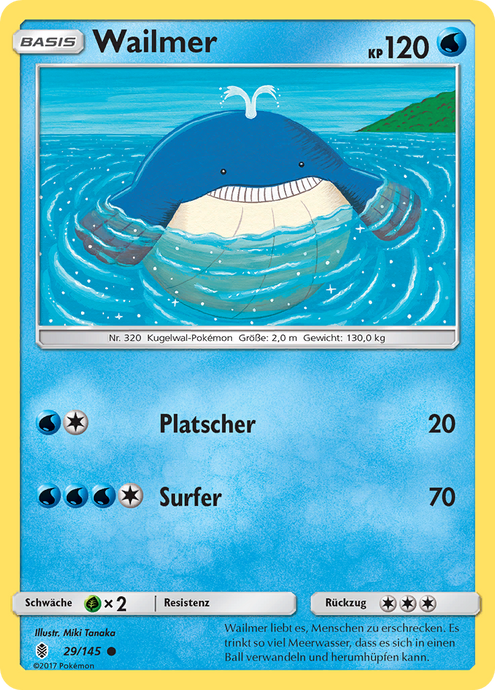 Wailmer 29/145 Common - Stunde der Wächter Deutsch