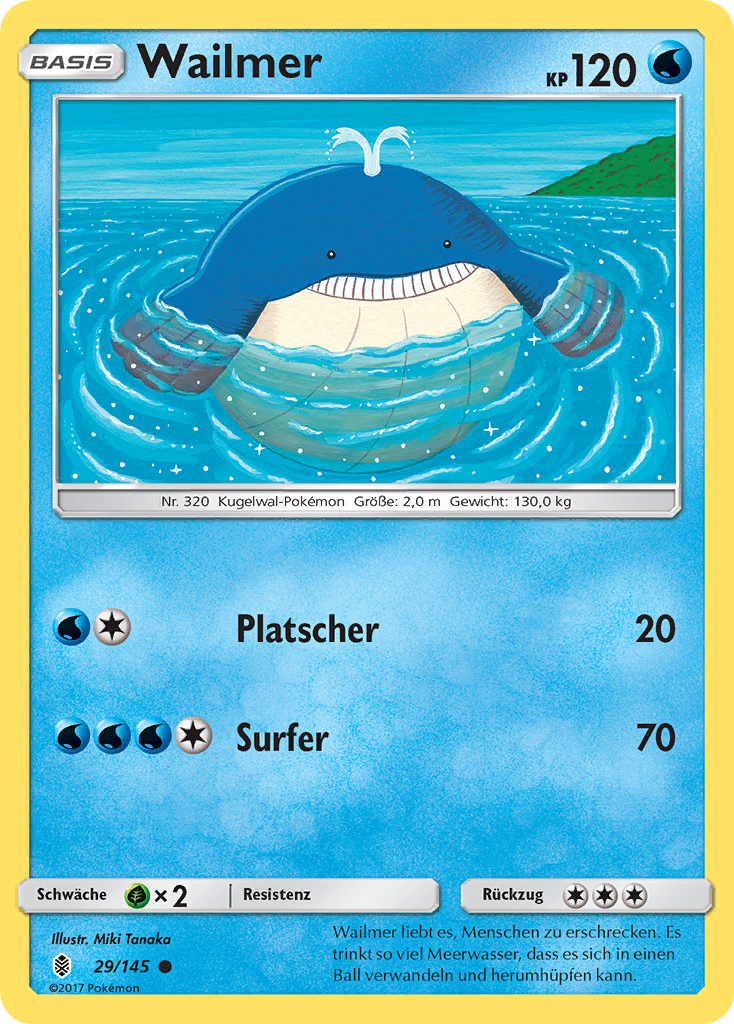 Wailmer 29/145 Common - Stunde der Wächter Deutsch