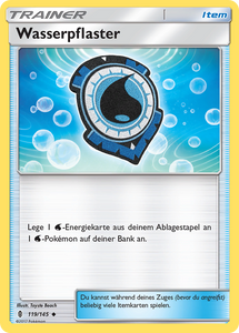 Wasserpflaster 119/145 Uncommon Reverse Holo - Stunde der Wächter Deutsch