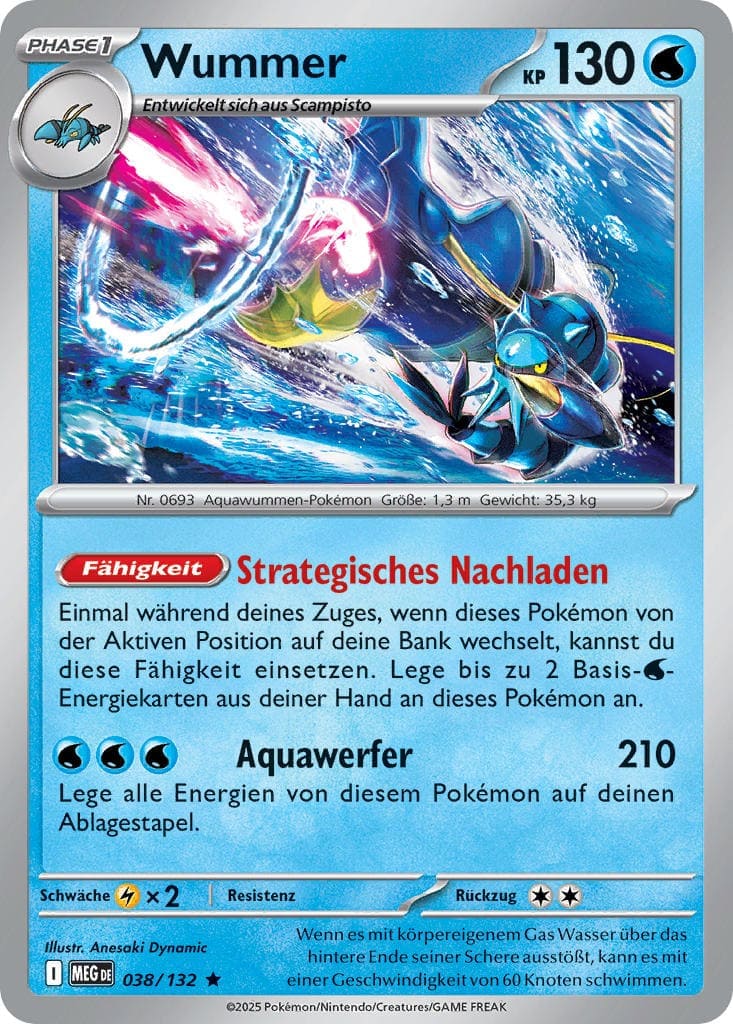 Wummer 038/132 Rare HOLO FOIL - Mega-Entwicklung Deutsch
