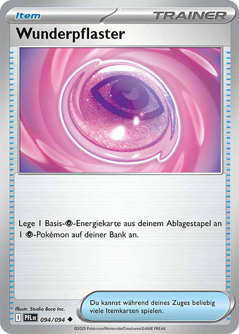 Wunderpflaster 094/094 Uncommon REVERSE HOLO FOIL - Fatale Flammen Deutsch