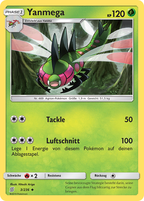 Yanmega 3/236 Uncommon - Bund der Gleichgesinnten Deutsch
