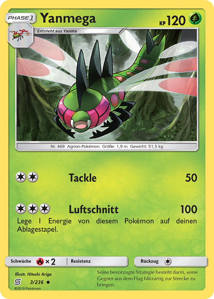 Yanmega 3/236 Uncommon - Bund der Gleichgesinnten Deutsch