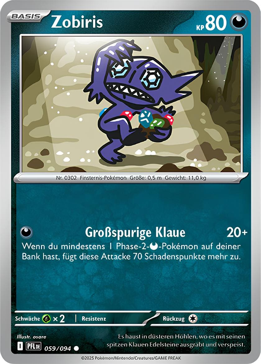 Zobiris 059/094 Common REVERSE HOLO FOIL - Fatale Flammen Deutsch