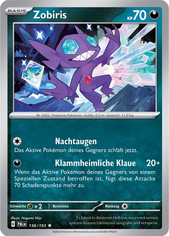 Zobiris 136/193 Rare HOLO -  Entwicklungen in Paldea Deutsch