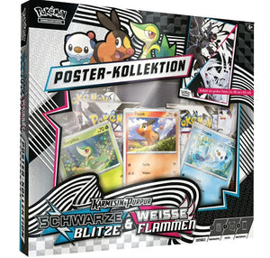 Pokemon Karmesin & Purpur - Schwarz Blitze & Weisse Flammen - Poster-Kollektion