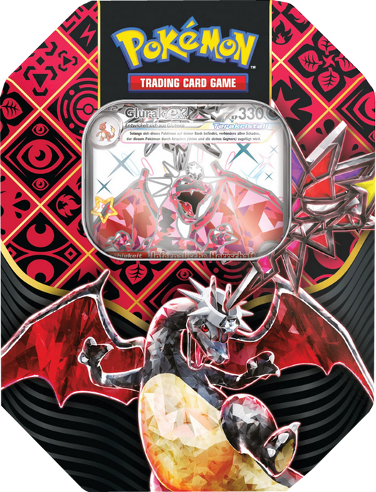 Pokemon Karmesin & Purpur - Paldeas Schicksale -Glurak ex Tin Box