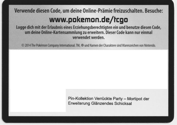 Pokémon Online Code Glänzendes Schicksal