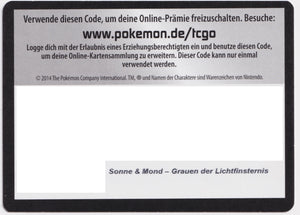 1x Pokémon TCGO Code: Grauen der Lichtfinsternis