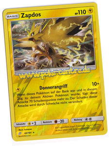 Zapdos 40/181 Rare Reverse Holo - Teams sind Trumpf Deutsch