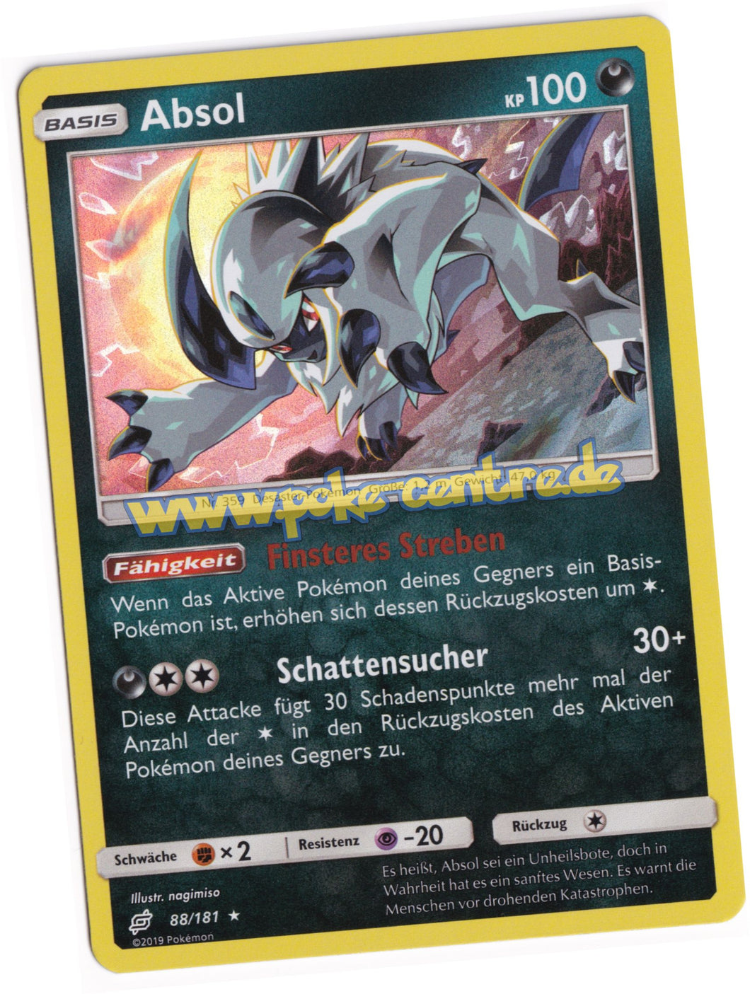 Absol 88/181 Rare Holo - Teams sind Trumpf Deutsch