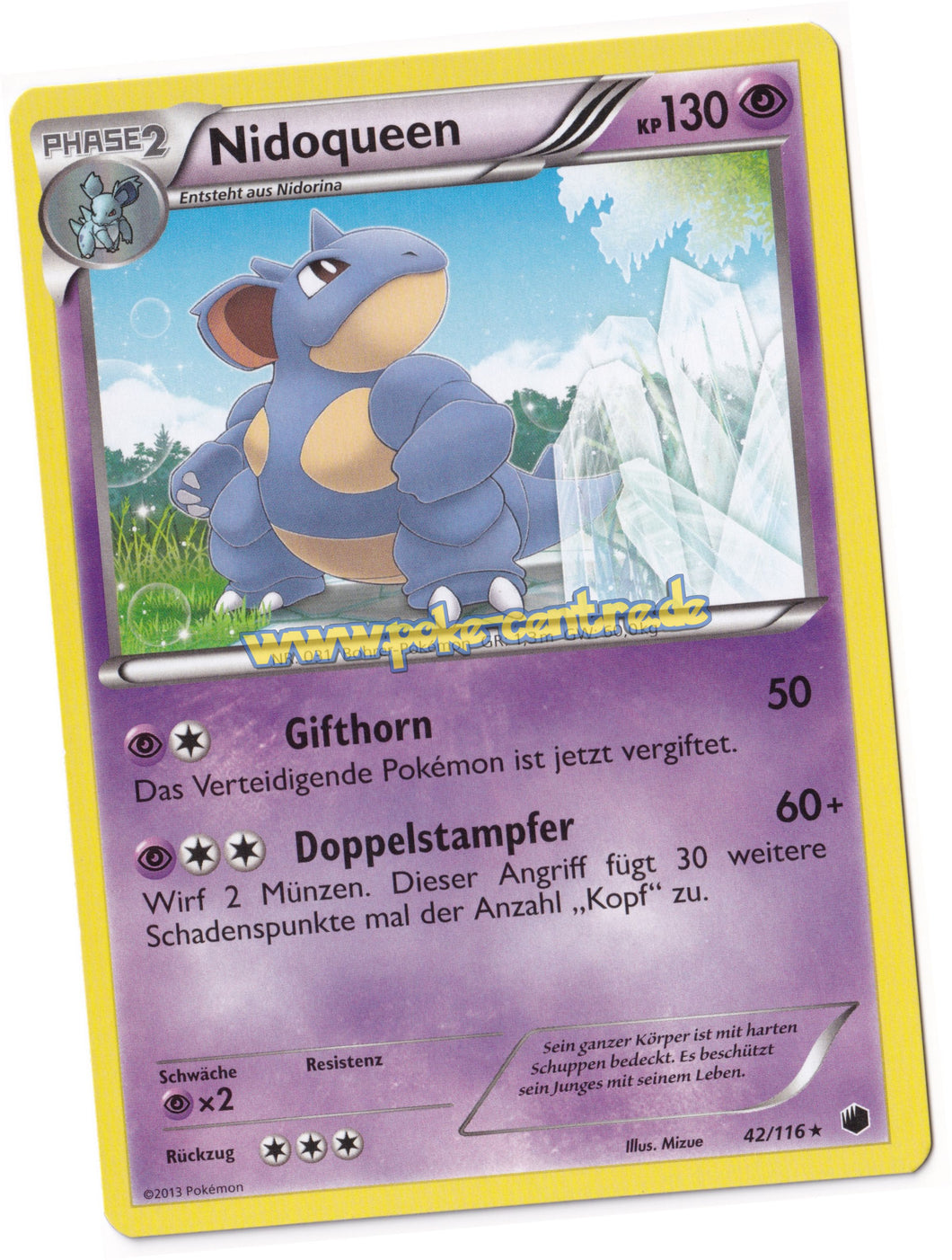 Nidoqueen 42/116 Rare - Plasma Frost Deutsch