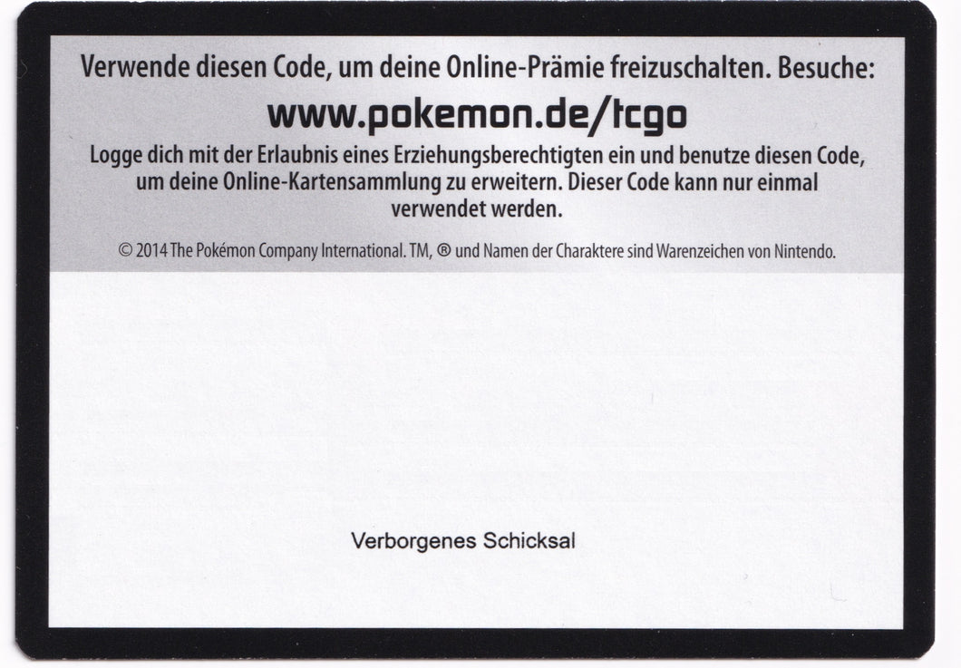 Pokémon TCGO Booster: Verborgenes Schicksal