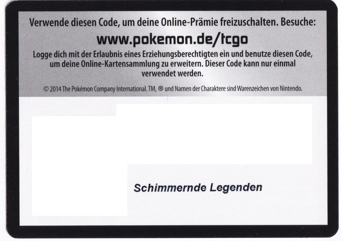 Pokémon TCGO Booster: Schimmernde Legenden