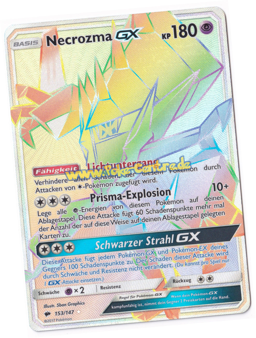 Necrozma GX 153/147 Secret Rare - Nacht in Flammen Deutsch