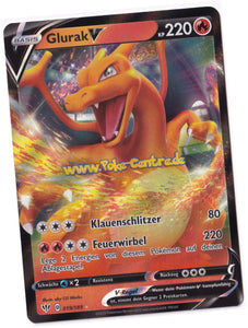 Glurak V 019/189 Fullart - Flammende Finsternis Deutsch