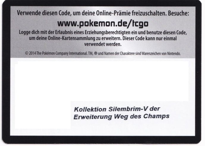 Pokémon TCGO Booster: Weg des Champs Silembrim-V Kollektion