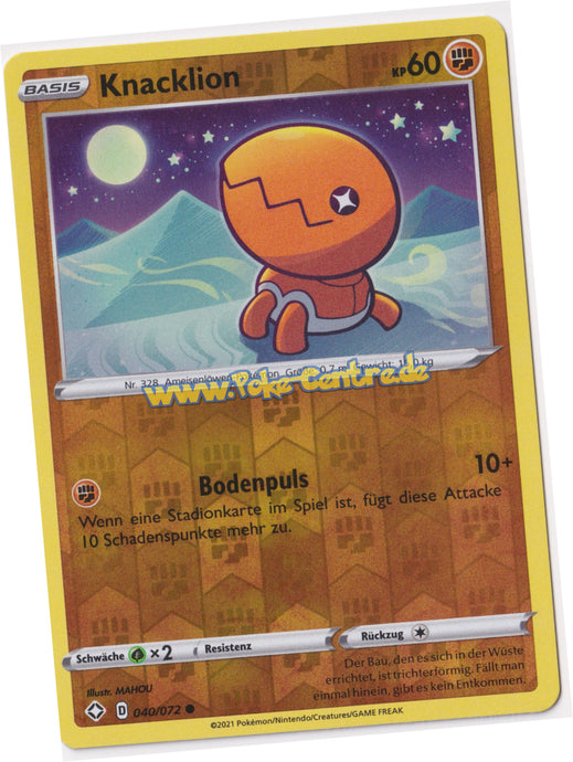 Knacklion 040/072 Common Reverse Holo - Glänzendes Schicksal Deutsch